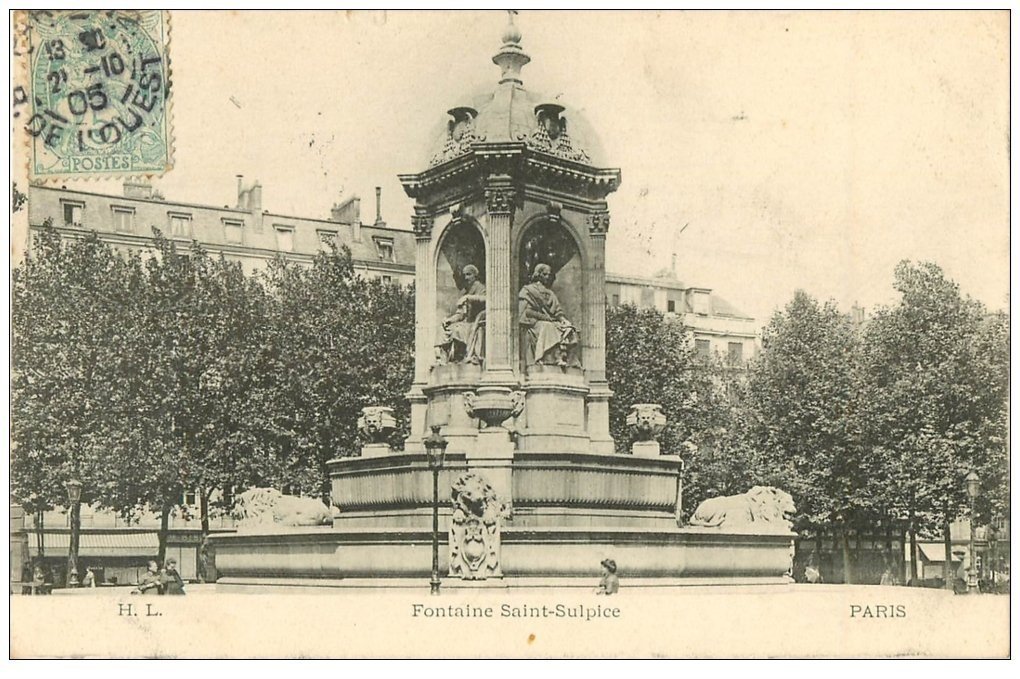 PARIS 06. Fontaine Saint-Sulpice 1905
