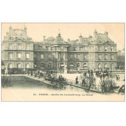 PARIS 06. Jardin du Luxembourg le Sénat vers 1900