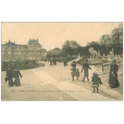 PARIS 06. Jardin du Luxembourg Terrasse 1906