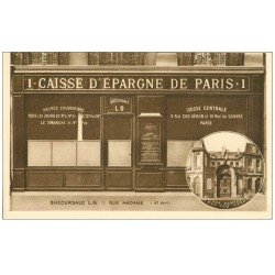 carte postale ancienne PARIS 06. La Caisse d'Epargne 1 rue Madame