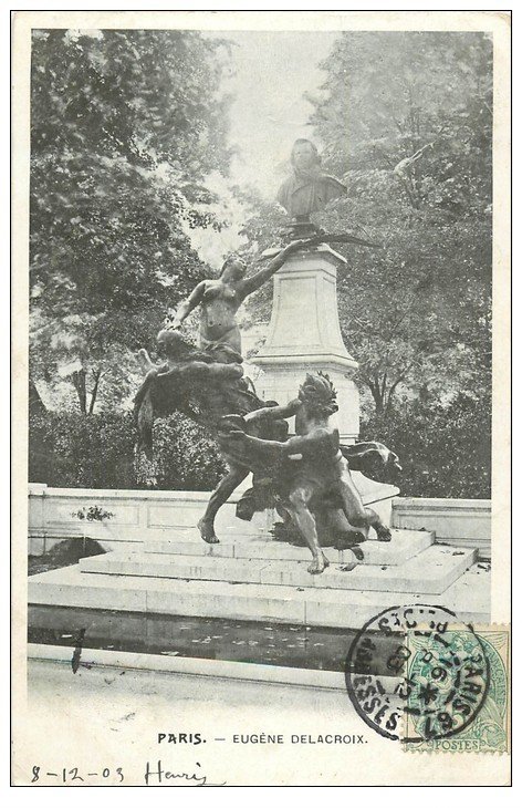 PARIS 06. Monument Delacroix 1903