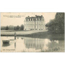 carte postale ancienne 10 BARBNTHAL. Le Château et Passeur en barge 1920