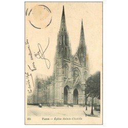 PARIS 07. Eglise Sainte-Clotilde 1906. Timbre manquant