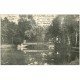 carte postale ancienne 02 CHATEAU DE MARCHAIS. Passerelle du Parc 1907