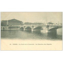 PARIS 07. Pont Concorde et Chambre Députés