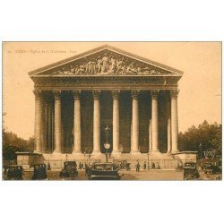 PARIS 08. Eglise Madeleine Rue Royale Taxis 1929