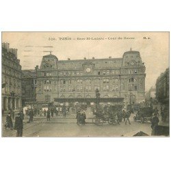 PARIS 08. Gare Saint-Lazare Cours du Havre 1917