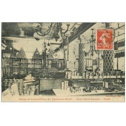 PARIS 08. Gare Saint-Lazare Hôtel Terminus Caves et Comestibles 1912