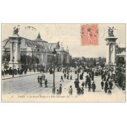 PARIS 08. Grand Palais Pont Alexandre III 1905