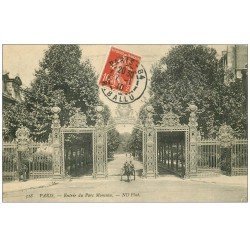 PARIS 08. Parc Monceau Rue de Lisbonne attelage 1910
