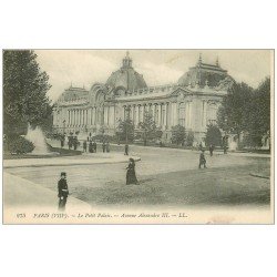 PARIS 08. Petit Palais Avenue Alexandre III avec Policier