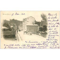 carte postale ancienne 10 BAR-SUR-SEINE. Entrée de la Ville 1902