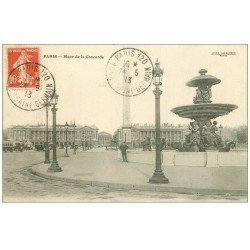 PARIS 08. Place de la Concorde 1913