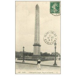 PARIS 08. Place de la Concorde Obélisque 1913