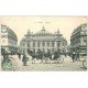 PARIS 09. L'Opéra et Attelage 1906