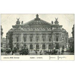PARIS 09. L'Opéra et Hippomobiles. Petit Journal
