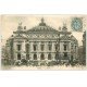 carte postale ancienne PARIS 09. L'Opéra Hippomobile Madeleine-Bastille 1907