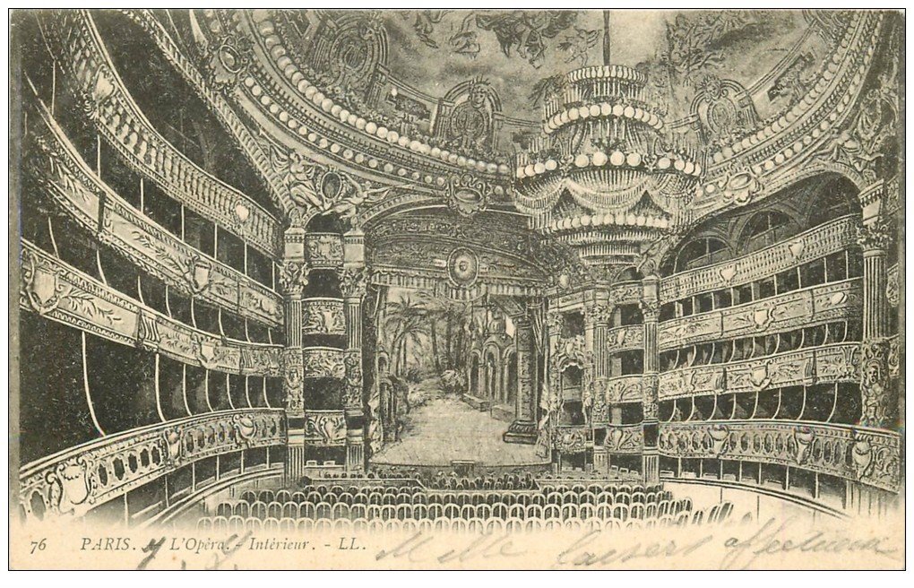 PARIS 09. L'Opéra intérieur 1903