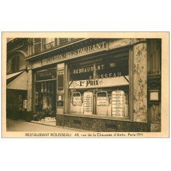 PARIS 09. Restaurant Rousseau 48 rue Chaussée Antin