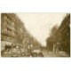 PARIS 09. Superbes voitures Boulevard Montmartre 1926. Carte photo émaillographie