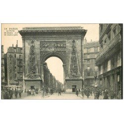 carte postale ancienne PARIS 10. Boulevard Porte Saint-Denis 16