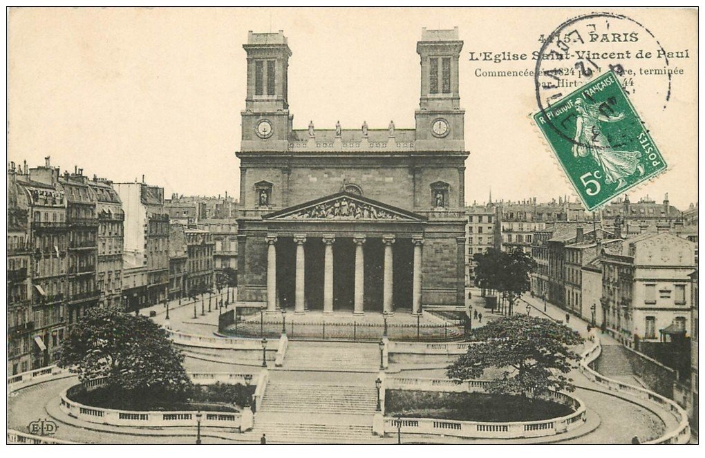 PARIS 10. Eglise Saint-Vincent de Paul 1912