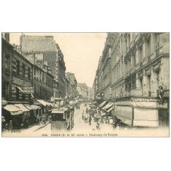 PARIS 10. Faubourg du Temple au niveau du Bal " La Java " 1917