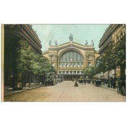 PARIS 10. Gare du Nord et Boulevard Denain 1907