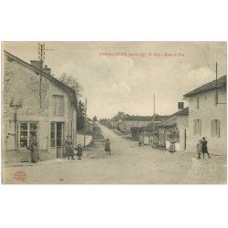 carte postale ancienne 10 BOSSANCOURT. Grande Rue 1917