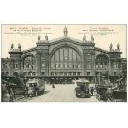 PARIS 10. Gare du Nord et Boulevard Denain Autobus à plateforme arrière