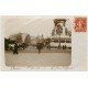 carte postale ancienne PARIS 10. Place de la République. Carte émaillographie 1908