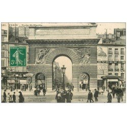 PARIS 10. Porte Saint-Denis 1915 Publicité murale Byrrh