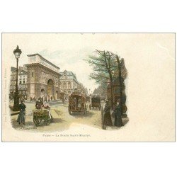 carte postale ancienne PARIS 10. Porte Saint-Martin et Boulevards. Belle Jardinière