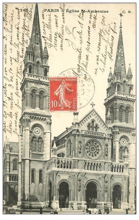PARIS 11. Eglise Saint-Ambroise 1908