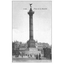 PARIS 11. Place de la Bastille bleutée