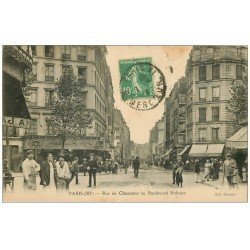 PARIS 11. Rue de Charonne au Boulevard Voltaire 1924. Panneau Byrrh