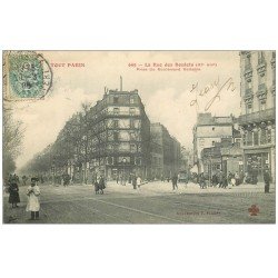 PARIS 11. Rue des Boulets et boulevard Voltaire 1906