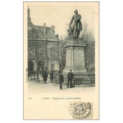 PARIS 11. Statue Ledru-Rollin Place Voltaire 1903