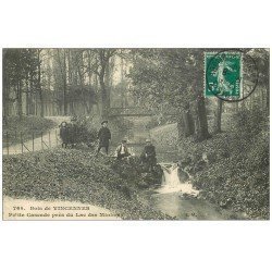 PARIS 12. Bois Vincennes. Cascade Lac des Minimes 1910