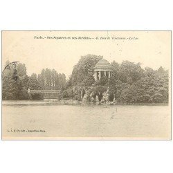 PARIS 12. Bois Vincennes. Lac Square et Jardins 1907
