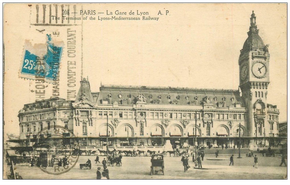 PARIS 12. La Gare de Lyon 1922