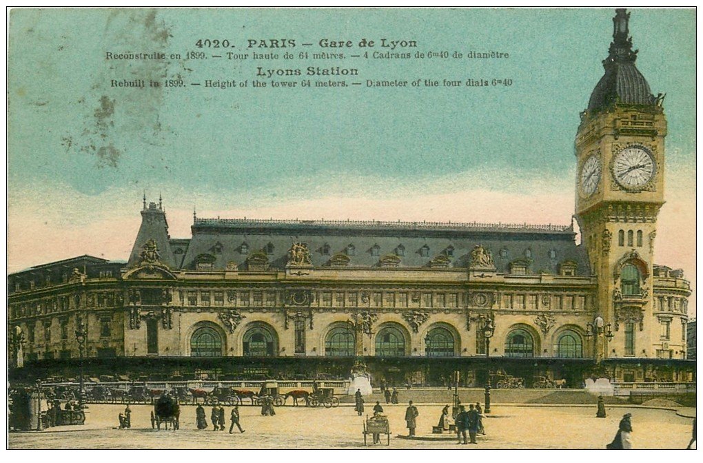 PARIS 12. La Gare de Lyon 1923