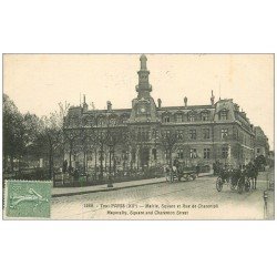 PARIS 12. La Mairie Square et rue de Charenton 1923