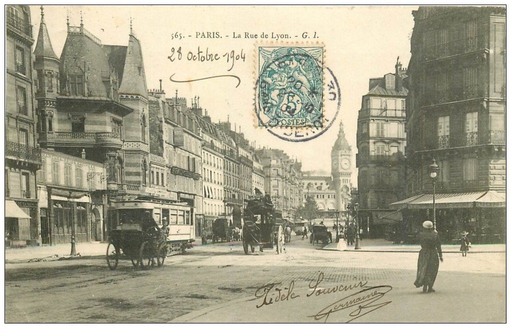 PARIS 12. La Rue de Lyon 1904