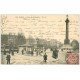 PARIS 12. Place de la Bastille 1904 arrêt des Tramways et Bus