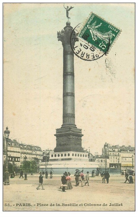 PARIS 12. Place de la Bastille 1908