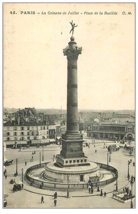 PARIS 12. Place de la Bastille 1914