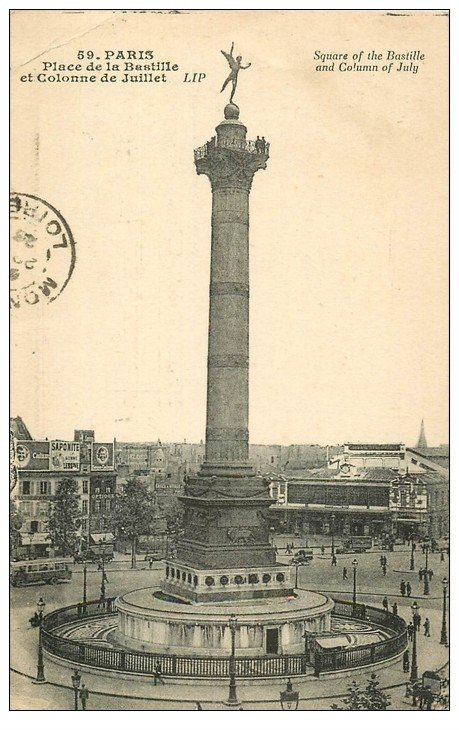 PARIS 12. Place de la Bastille 1925