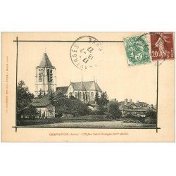 carte postale ancienne 10 CHAVANGES. Eglise Saint-Georges 1927