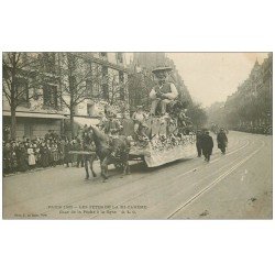 PARIS 14. Char de la Pêche à la Ligne. Fêtes mi-carême en 1906